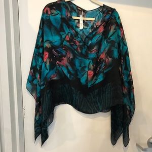 Roberto Cavalli Silk Floral Shaw